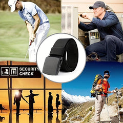 Men's Military Automatic Buckle Belt Tactical Canvas Belt