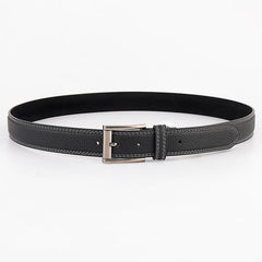 Men's Leather Belt Pin Buckle Jeans Cowhide Belt Extra Thick High End