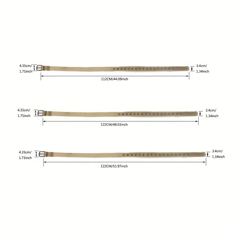 Canvas Belt Men's Needle Buckle Belt Punch Belt for Jeans