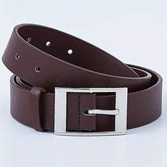 Men's Coffee Pin Buckle Leather Belt Casual PU Leather Belt