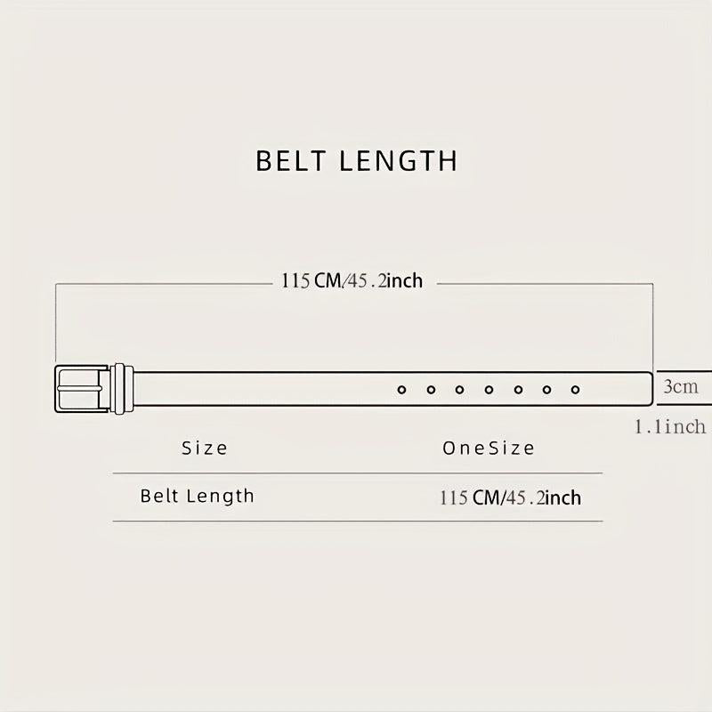 Long Belt With Pin Buckle Casual Fashionable & Versatile