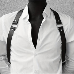 Men's Adjustable Shoulder Ring Suspenders Waistband