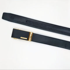 Men's Leather Belt Automatic Buckle Business Suit Waist Strap