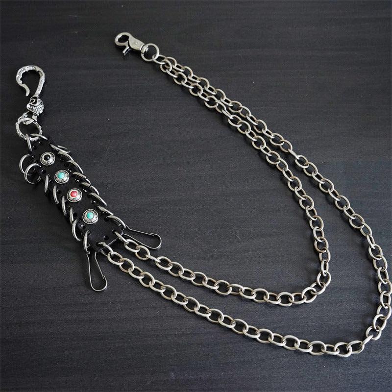 Double Layers Waist Chain Rock Punk Hipster Pant Keychain