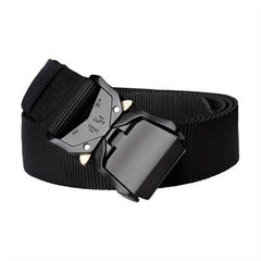 Double Quick Release Aluminum Buckle Belt for Tactical Use
