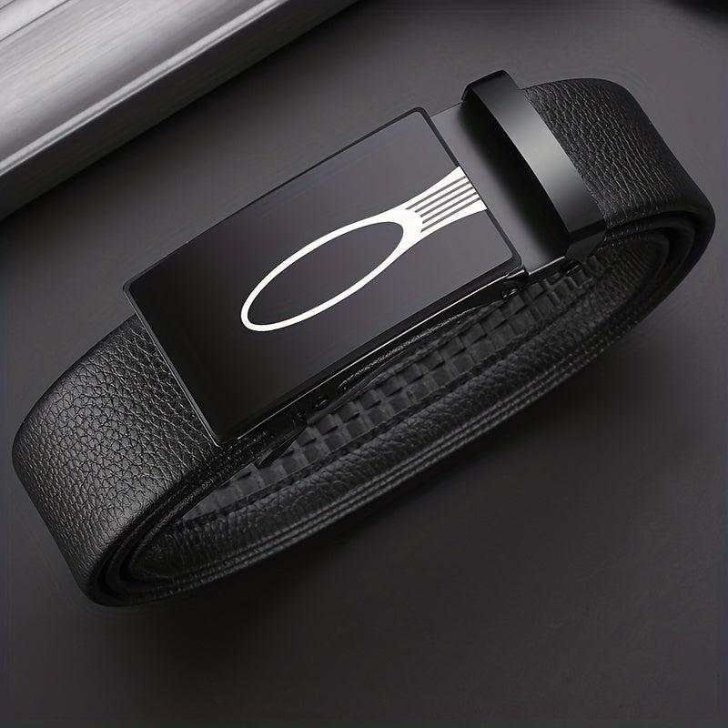 Men's Automatic Buckle Leather Belt