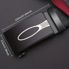 Men's Automatic Buckle Leather Belt