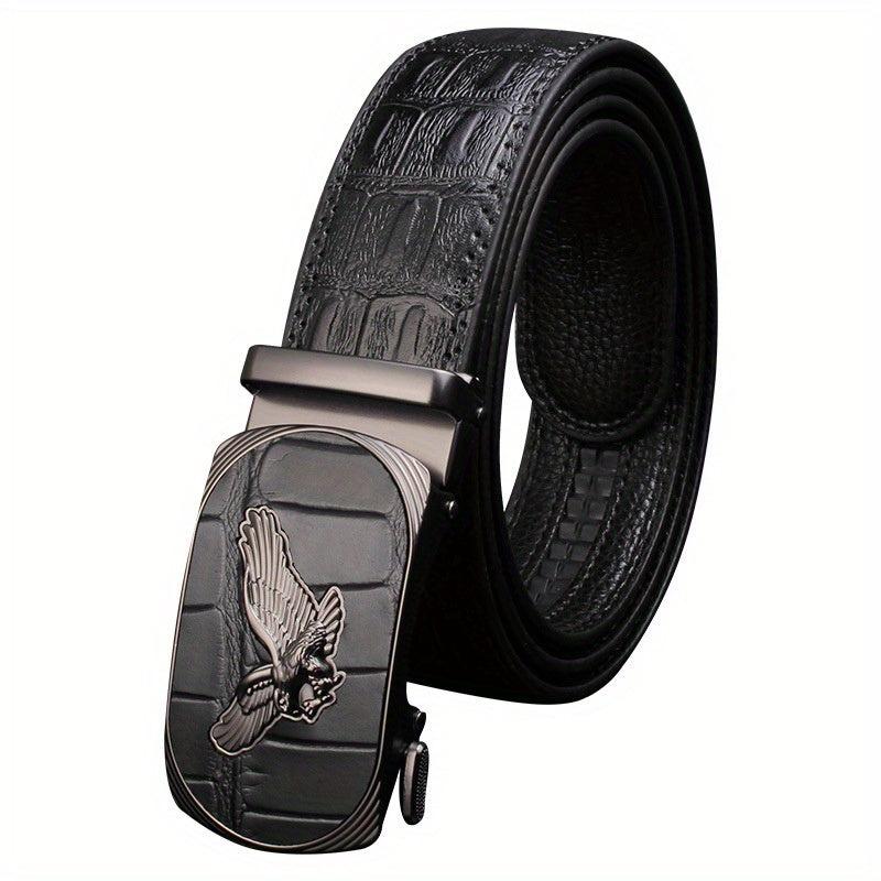 Men's Automatic Buckle Leather Belt for Party