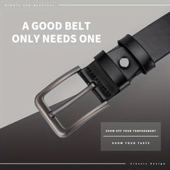 1pc PU Leather Belt Men's Belt Jeans Suit Pants Belt