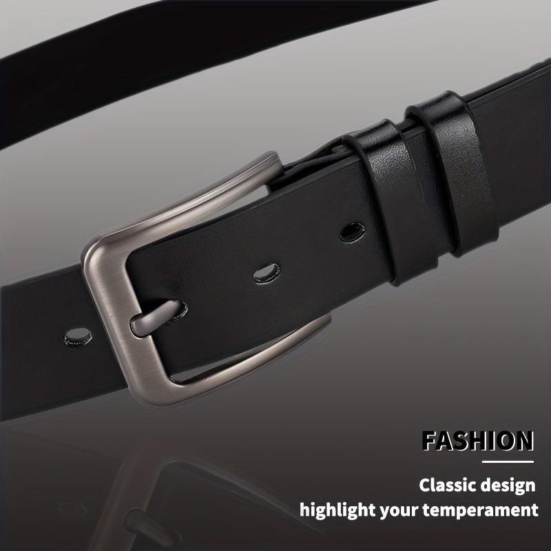 1pc PU Leather Belt Men's Belt Jeans Suit Pants Belt