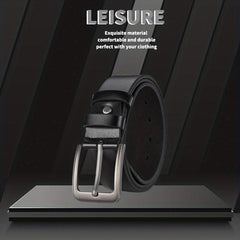 1pc PU Leather Belt Men's Belt Jeans Suit Pants Belt