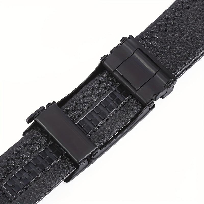 Men's Faux Fur Casual Buckle Leather Belt