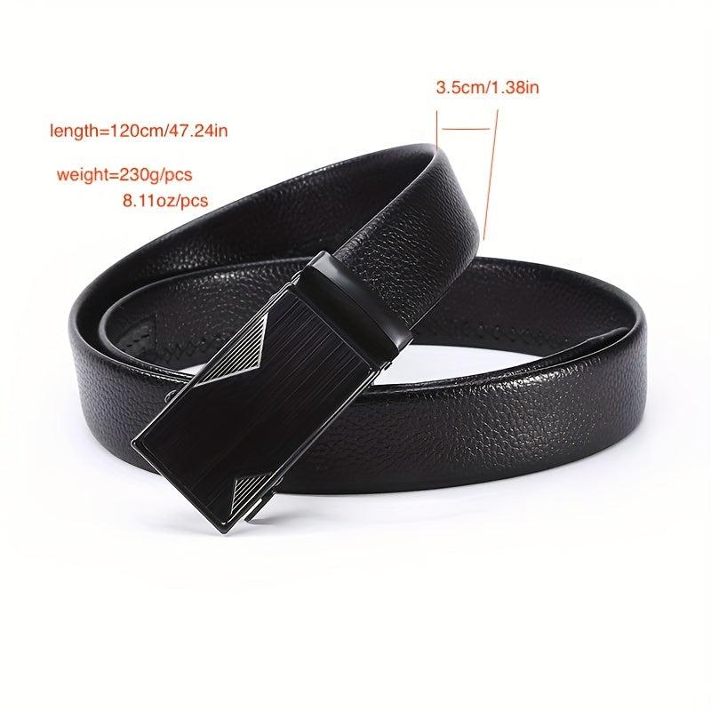 Men's Faux Fur Casual Buckle Leather Belt