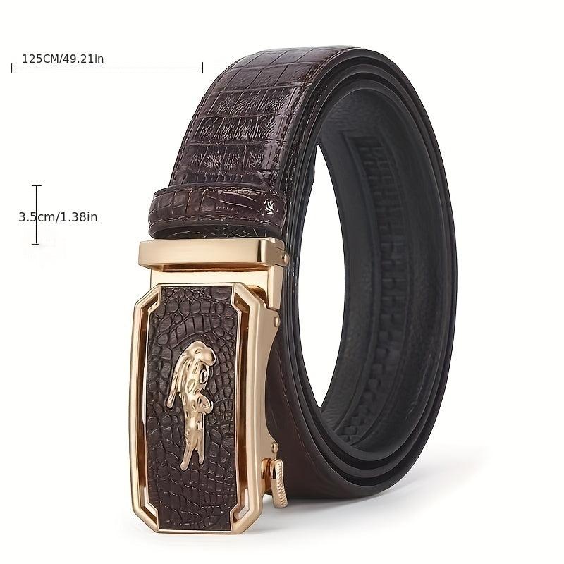 PP31013 Men's Automatic Buckle Leather Belt