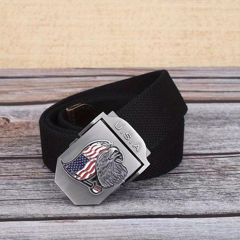 Stylish Streetwear Alloy Canvas Belt