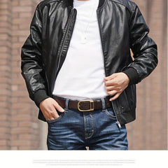 Men's Leather Belt Buckle for Business Pants