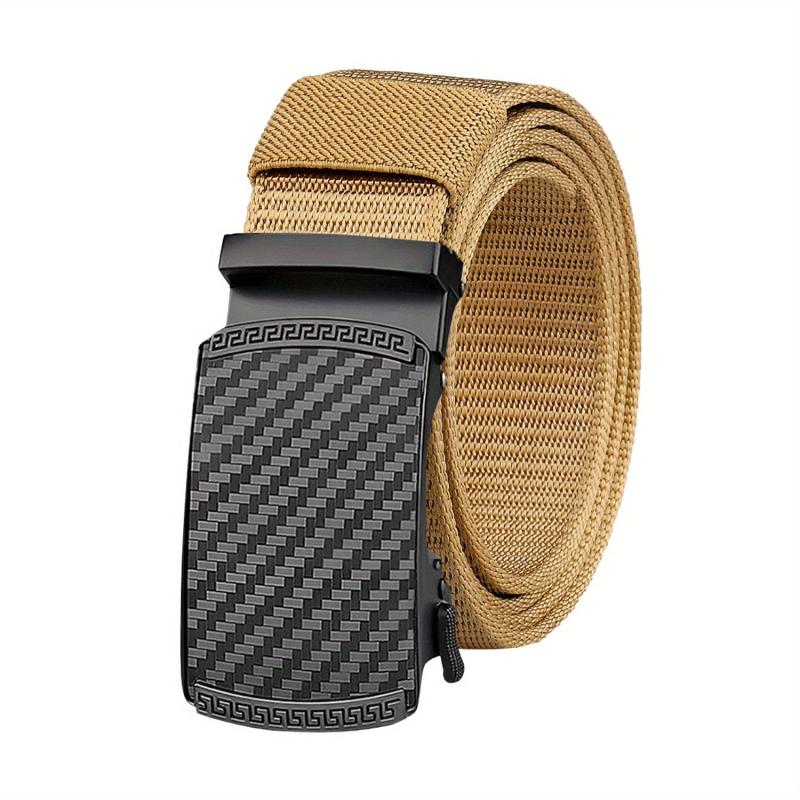 Men's Canvas Belt Automatic Buckle Belt Casual Jeans Belt