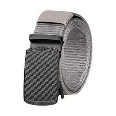 Men's Canvas Belt Automatic Buckle Belt Casual Jeans Belt