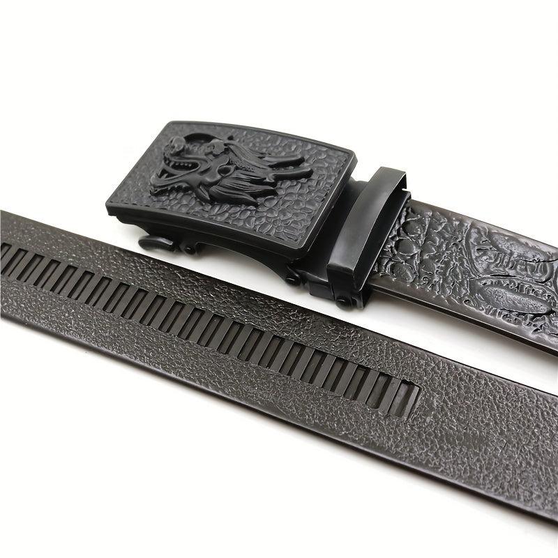 Automatic Slider Dragon Buckle Belt for Men