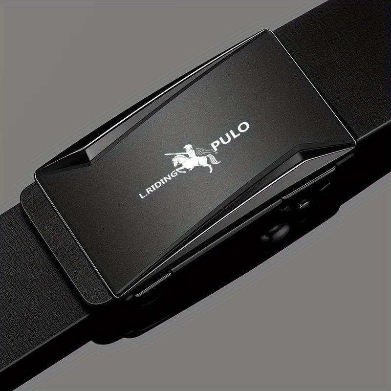 Men's Auto Buckle PU Leather Belt, Holiday Birthday