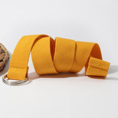 Casual Yellow Belt for Men and Women