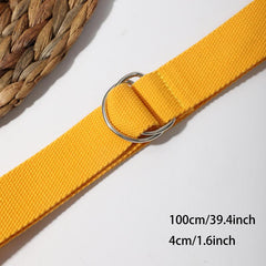 Casual Yellow Belt for Men and Women