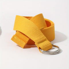 Casual Yellow Belt for Men and Women