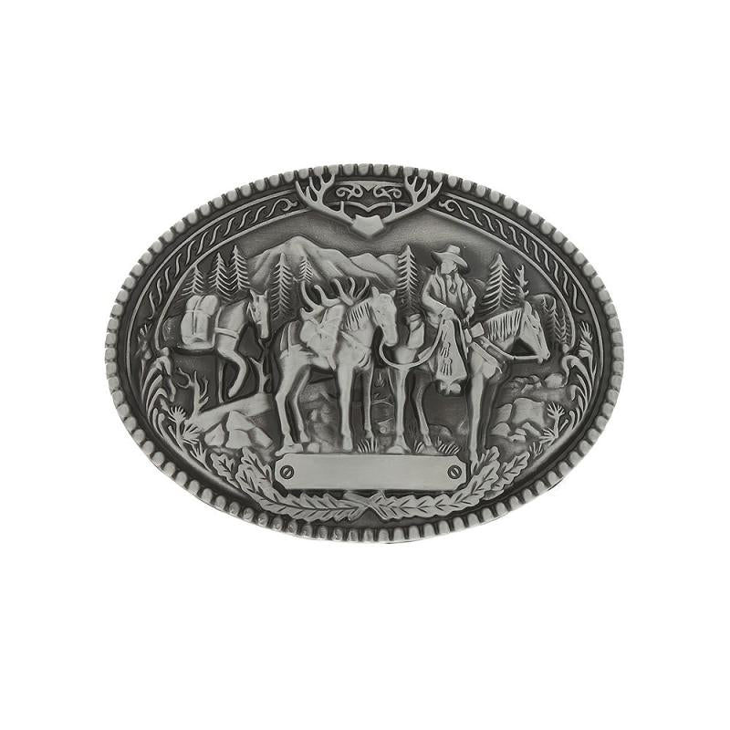 Western Denim Men's Belt Buckle Riding Casual