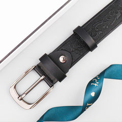 Vintage Phoenix Tail Embossed Men's Belt