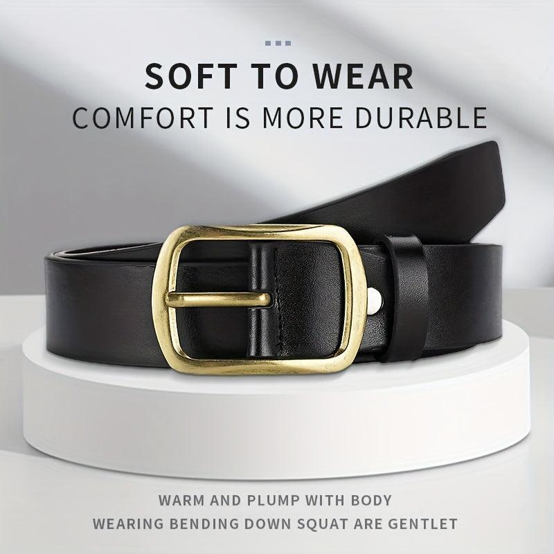 Men's Casual PU Leather Belt for Jeans & Pants