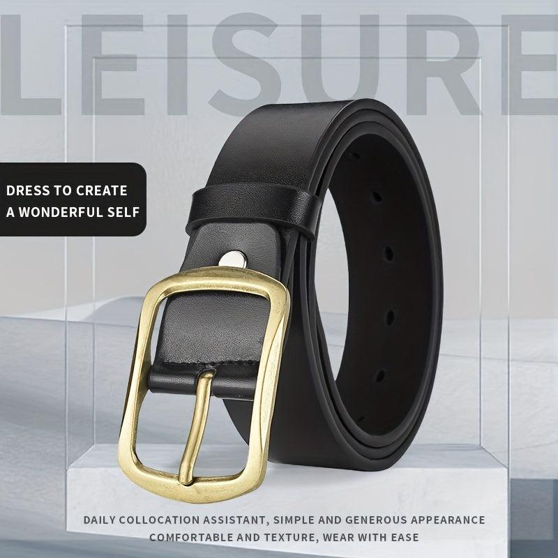 Men's Casual PU Leather Belt for Jeans & Pants