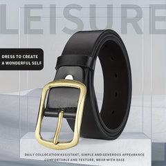 Men's Casual PU Leather Belt for Jeans & Pants