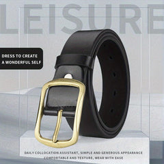 Men's Casual PU Leather Belt for Jeans & Pants