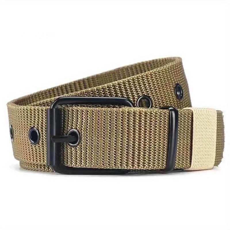 Breathable Nylon Fabric Belt Youth Pin Buckle Trousers Jeans Belt