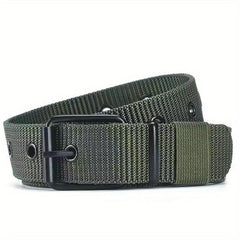 Breathable Nylon Fabric Belt Youth Pin Buckle Trousers Jeans Belt