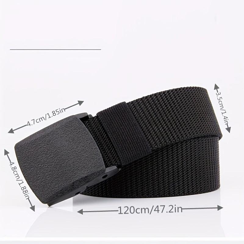 24Inch Men's Canvas Belt Outdoor Tactical Nylon Adjustable