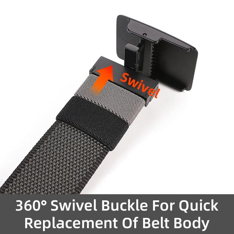 Rotatable Swivel Buckle Tactical Nylon Belt for Jeans Pants