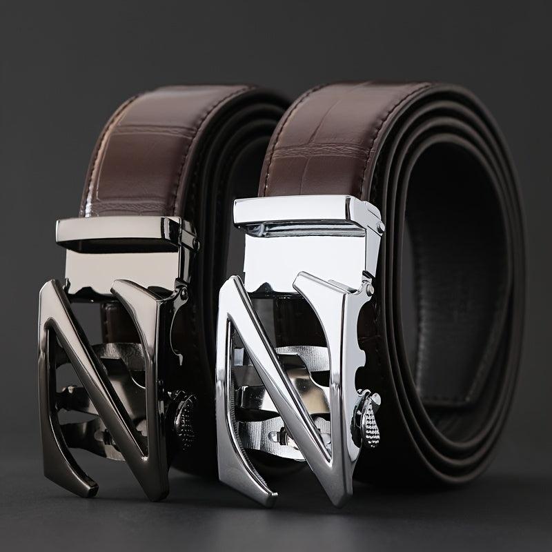Automatic Buckle Belt Casual Men's Business Leather Belts