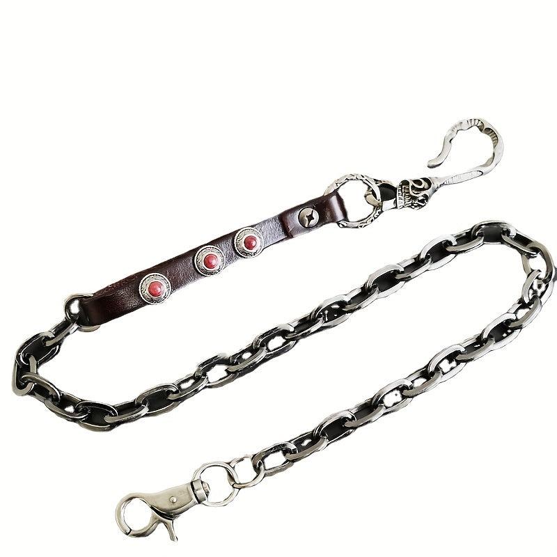 Metal Wallet Belt Chain Rock Punk Trousers Hipster Pant Keychain