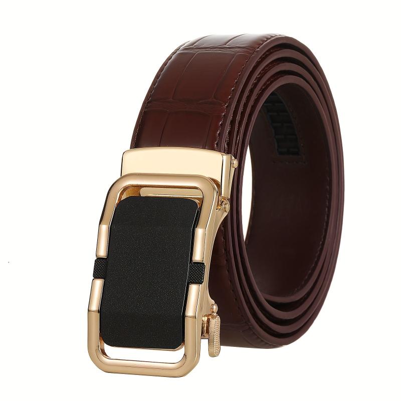 Casual Men's Frosted Auto Buckle Belt Ins