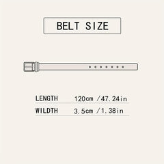 Casual Men's Frosted Auto Buckle Belt Ins