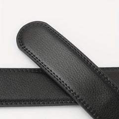 Men's Cowhide Automatic Buckle Business Leather Belt