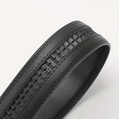 Men's Cowhide Automatic Buckle Business Leather Belt