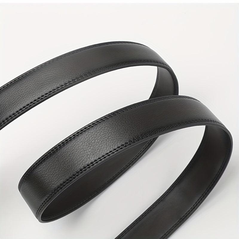 Men's Cowhide Automatic Buckle Business Leather Belt