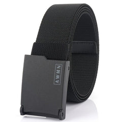 Casual Men's Elastic Belt All match Jeans Metal Inner Plain Belt