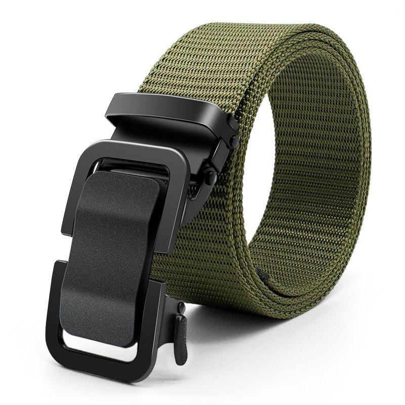 Toothless Automatic Buckle Canvas Military Training Belt