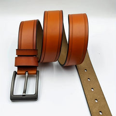 PU Leather Belt Western Cowboy Pants Belt Casual Clothing Accessories For Men