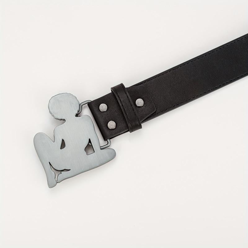 Casual Western Buckle Belt Retro Punk Rock PU Belt