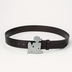 Casual Western Buckle Belt Retro Punk Rock PU Belt