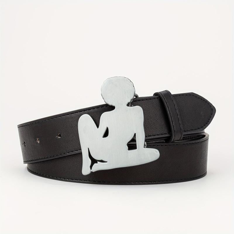 Casual Western Buckle Belt Retro Punk Rock PU Belt